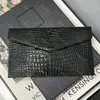 10A TOP Quality Uptown clutch bag Designer clutch purses Caviar Leather flap clutch wallet for women luxury bag women wallet Uptown Handbag Crocodile pattern wallet