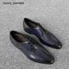 Berluti Mens 드레스 신발 가죽 신발 Berlut Blue 질문 Goodyear 수제 색상 비즈니스 남성 진짜 솔리 럭셔리 및 고급 프랑스 스타일 RJ