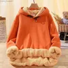 Pulls pour hommes Pull Orange Pull épais en cachemire pour hommes hiver automne et hiver à capuche marque de mode en cachemire HoodiesL231113