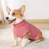 Köpek Giyim Anti-Konforlu Evcil Köpekler Kıyafetler Nefes Alabilir Yumuşak Yürüme Sargı Sarısı Kapanma Kaygısı Rölyefi Sakinleştirici Ceket Giysileri XS-XL