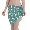 Kvinnors badkläder relaxolotl sexig kvinnor strand täcker wrap chiffong pareo scarf sarong strandkläder axolotl bikini cover-ups kjolar baddräkt