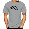 Men's T Shirts Mens Black Tee Short Anjuna Symbol Shirt Sleeve 2024 Men Fashion