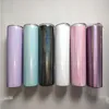 Sublimação 20 onças glitter skinny tumbler parede dupla brilhante copo fino com tampa de palha copos de água brilhantes Nfutw