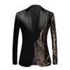 Men's Suits Mens Sequin Embroidered Suit Coat Shiny Bling Glitter Blazer Tuxedo Wedding Party Stage Costumes Nightclub Wear