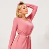 Damen-Nachtwäsche, französische sexy Baumwolle, Herbst-Unterhemd, langärmelige Weste, gestricktes Set für Zuhause, Pyjamas, feminines Inverno-Nachtkleid