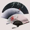 Decoratieve Beeldjes Vintage Stijl Zijde Vouwen Fan Chinese Japanse Bamboe Woondecoratie Ornamenten Dans Hand Kunst Ambachtelijke Geschenken