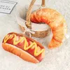 Dog Toys Chews Simulation Plush Squeaky Bone Dog Toys Bite-Resistant Clean Dog Chew Puppy Training Toy Soft Steak Carrot Animal Pet Supplies