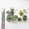 Decorative Flowers 10/20/50pcs Artificial Silk Eucalyptus Faux Plants Money Leaf Vine Wreath Accessories Wedding Home Garden Decoration Fake