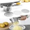 Potatis ricer rostfritt stål potatis masher vegetabilisk fruktpress maker för frukt gnocchi baby mat lera puré 240104