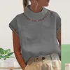 Женские блузки, модная повседневная блузка с воротником-стойкой, дышащая простая однотонная футболка