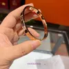 High Quality Car tiress 18k Gold Holiday Gift Bracelet Jewelry Screw Love Wide Edition for Women Plated 18K Rose Light Luxury Korean With Original Box