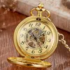 Maple Leaves Rhombus Luminous Mechanical Pocket Watch Hand Winding Pendant Chain Fob Vintage Necklace Hollow For Men Gift 240103