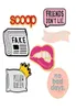 Pins Broches Grappige Letters Inspiratie Geen Slechte Dagen U ROCK Emaille Pins Rode Lippen Mond Zwijg Badge Kerstcadeaus Voor Mannen Wome3022995