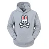 Herr hoodie sport Ghost Rabbit herre jacka trendig huva basebolljacka pullover fleece topp