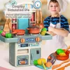 Crianças brincar casa spray cozinha simulação utensílios de mesa meninos meninas cozinhar mini comida brinquedo educativo conjunto presentes de natal 240104