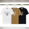 2024SS P fashion T shirt designer t shirts men women summer solid color wheat foam printing letter graphic tee casual loose high street short sleeve top cotton Tee