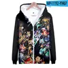 Hoodies masculinos 3 zíper moletom com capuz mulheres homens harajuku streetwear 2024 jogo 3d anime roupas