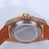 Montres-bracelets Heimdallr Bronze Montre de plongée Hommes Automatique 3C Cadran lumineux Sapphire Crystal Bezel avec motif mécanique 300m d'eau