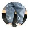 Garçons Jeans décontractés enfants Denim déchiré enfants pantalons enfant en bas âge fille automne vêtements 2 3 4 5 ans bébé sarouel Baggy 240103