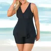 Wear Women Tankini Plus Size Badebode 2023 Push Up Badeanzug Vneck Badeanzug Zweiteiliger Badeanzug großer Schwimmkleid Tankinis