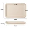 Disposable Dinnerware 50 Pcs 14 Inch Trays Eco-friendly Large Paper Sugarcane Filber For Party Plates Compostable