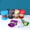 10x15cm Party Supply Stand Up Zipper Lock Mylar Bags Matte Clear Window for Zip Aluminum Foil Bag Lock Snacks Storage Package Pouches Aegdv