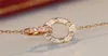 Luxury Designer Halsband Classic Circle Designer Jewelry Fashion Womens Necklace For Women Luxurys Diamond Necklace257B1522856