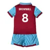 23 24 Cork Kids Kit Soccer Jerseys Brownhill Rodriguez Benson Beyer Home Red Away Football Shirts Short Sleeve Uniforms