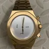 Mäns högkvalitativ reloj titta 42mm toppdesigner rostfritt stål lyxarmband julklapp guld svart safir glas spitzenuhr twist watch herrar quartz vk watch