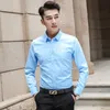 Herr Slim Fit No Iron Business Fashion Long Sleeve Shirt Luxury Top Quality Social Formal Shirts For Men All Seasons Clothing 240104