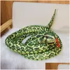 Stuffed Plush Animals Prank Cartoon Snake P Toy Simation Animal Large Doll Drop Delivery Toys Gifts Dhizw