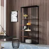Decorative Plates Nordic Luxury Iron Art Floor To Ceiling Bookshelf With Simple Lines Shelf Display Partition