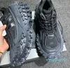 Kvinnors designer båge däckplattform casual skor herrar lyxiga sneakers slitna effekt extrem däck slitbanan sula mesh skor sportskor des chaussures med låda