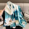 Scarves Chinese Style Fashion Design Winter Shawl Women Print Warm Hijab Silk Scarf Beach Towel Wholesale