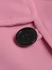 Trench da donna Cappotto rosa Autunno Designer Manica lunga Moda Elegante Vintage Occasioni formali Feste Casual Francese per le donne I2EA