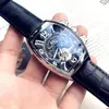 Armbandsur Top Brand Men's Watch FM Tourbillon Automatiska mekaniska män 30m vattentät självvind manlig handledsmode Frank-mu