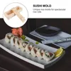 Presse à Sushi rectangulaire en bois, Kit de fabrication de boîtes, moules à rouleaux de riz, outils de cuisine, comme indiqué 240103