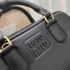 Bolso de lujo con asa superior, bandolera cuadrada, diseño de bolos de Lolita, para mujer, para hombre, Miui Arcadie, bolso de hombro, bolsos de mano, bolsos de mano para mujer, bandolera de cuero real, bolsas de cosméticos de viaje