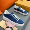 Designer Shoes Time Out Sneaker Men Travel Shoes Leather Lace-up Sneakers Frontrow Sneaker Cowhide Flat Bottom Letters Platform Shoes Business Gym Sneakers 07