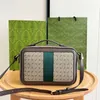 Handtas Crossbody Tas Designer Portemonnee Handtassen Portemonnee Box Tassen Dames Schoudertas Vierkante Cameratas Klassiek Letter Rood Groen Gestreept Afneembare leren band