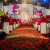 Kwiaty dekoracyjne 3000pcs sztuczny kolorowy ślub jedwabny płatki kwiatów róży romantyczne akcesoria do dekoracji imprezowej fałszywe płatek 7z