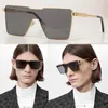 Diseo angulaire diamante CYCLONE MÉTAL LUNETTES DE SOLEIL Hombres Mujeres Gafas de cristal brillantes de Z1700U avec un marco delgado actuali219f