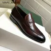 Berluti Sapatos sociais masculinos Sapatos de couro Novos Bruti Mens Business Casual elegante e bonito Oxford One Step Preguiçoso Rj