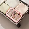 Borsa da viaggio portatile da donna Borsa da viaggio in PVC Separazione asciutta e bagnata Organizer per trucco Kit da toilette impermeabile di grande capacità Borsa per cosmetici 240103