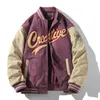 UETEEY Suede Baseball Uniform Jacket Men Classic Harajuku Letter Embroidery Cargo Vintage Male Bomber Coats Outerwear 240103