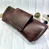 Blongk Glasses Case Waist Bag Handmade Genuine Leather Sunglasses Box Pocket Belt Pack Portable Men Women YJHd2S 240103