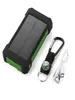 Chargeur de banque d'énergie solaire 20000 mah avec lampe de poche LED Boussole Lampe de camping Double tête Panneau de batterie étanche charge extérieure C9943482