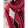 Kvinnors stickor Tees MM Hem Hem Autumn/Winter Heavy Industry Nail Bead Ribbon Flower Sweater mode mångsidig fairy -serie Knitwear