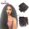 Wefts 4PCSペルーの自然波ミンクの髪は13x4レースの正面閉鎖で織りますGreatremy Mink Human Hair Bundles with Ear to EA