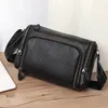 Originele echte lederen herenmode schoudertas Crossbody tassen zachte jongens Messenger Bag Designer Vintage Boston 240104